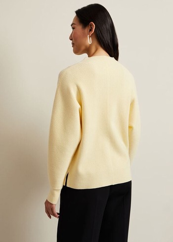 Phase Eight Hannah Funnel Neck Knitwear Yellow Canada | DATSWO-056